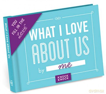 Knock Knock What I Love about Us Fill in the Love Book Fill-in-the-Blank Gift Journal, 4.5 x 3.25-inches: Fill-in-the-blank Journal - Knock Knock [KSIĄŻKA]