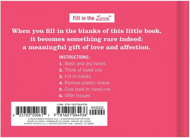 Knock Knock What I Love about You Fill in the Love Journal - Knock Knock [KSIĄŻKA]