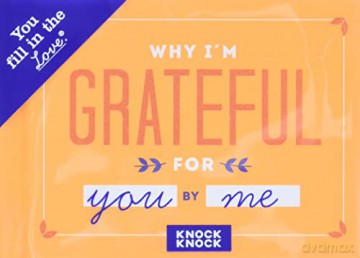 Knock Knock Why I'm Grateful for You Fill in the Love Book Fill-in-the-Blank Gift Journal, 4.5 x 3.25-inches - Knock Knock [KSIĄŻKA]
