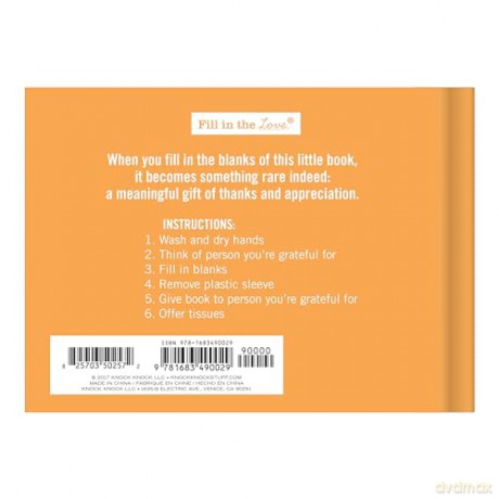 Knock Knock Why I'm Grateful for You Fill in the Love Book Fill-in-the-Blank Gift Journal, 4.5 x 3.25-inches - Knock Knock [KSIĄŻKA]