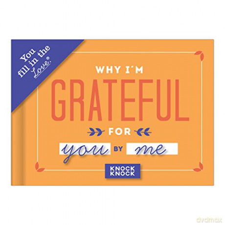 Knock Knock Why I'm Grateful for You Fill in the Love Book Fill-in-the-Blank Gift Journal, 4.5 x 3.25-inches - Knock Knock [KSIĄŻKA]
