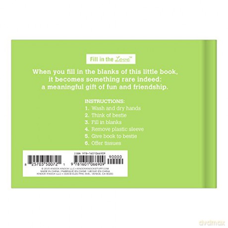 Knock Knock Why You're My Bestie Fill in the Love Journal (50072) - Knock Knock [KSIĄŻKA]