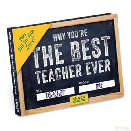 Knock Knock Why You're the Best Teacher Ever Fill in the Love Book Fill-in-the-Blank Gift Journal, 4.5 x 3.25-inches - Knock Knock [KSIĄŻKA]