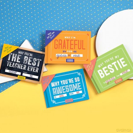 Knock Knock Why You're the Best Teacher Ever Fill in the Love Book Fill-in-the-Blank Gift Journal, 4.5 x 3.25-inches - Knock Knock [KSIĄŻKA]