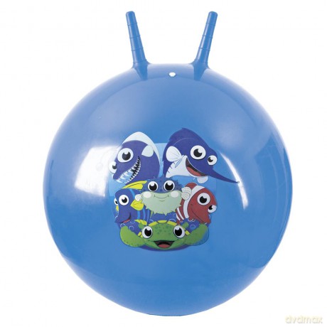 Spokey Piłka Gimnastyczna z Uchwytem Sea Friends (Rozmiar 60 cm)