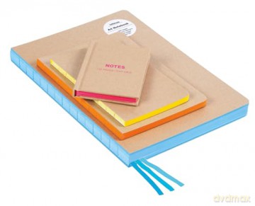 Kraft and Blue A4 Notebook: Lined Paper - teNeues Stationery [KSIĄŻKA]