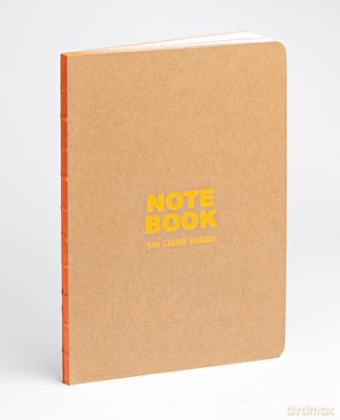Kraft and Orange A5 Notebook: Lined Paper - teNeues Stationery [KSIĄŻKA]