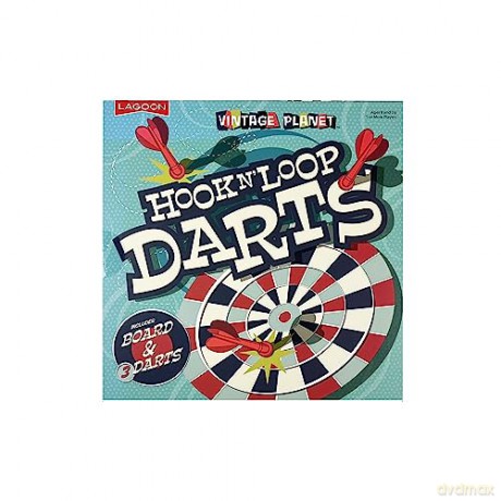 Lagoon 6457 Hook and Loop Darts, Red and Black, One Size [KSIĄŻKA]