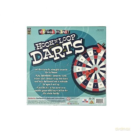 Lagoon 6457 Hook and Loop Darts, Red and Black, One Size [KSIĄŻKA]