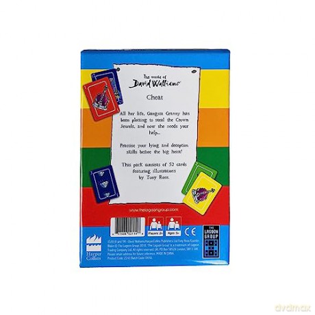 Lagoon Group David Walliams Gangsta Granny's Cheat Card Game,Blue [KSIĄŻKA]