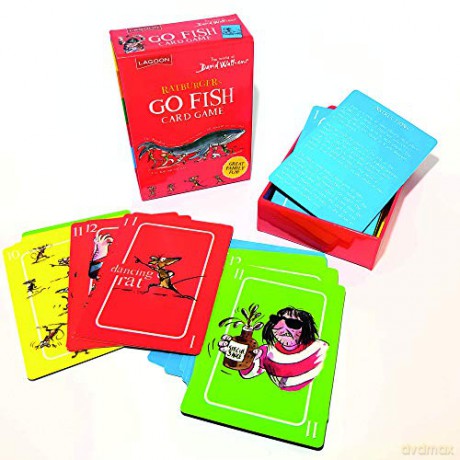 Lagoon Group David Walliams Ratburger's Go Fish Card Game,Red [KSIĄŻKA]