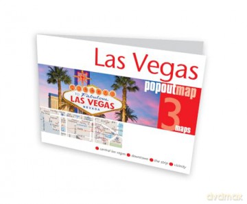 Las Vegas PopOut Map: Pocket size pop up city map of Las Vegas (PopOut Maps) - Popout Map [KSIĄŻKA]