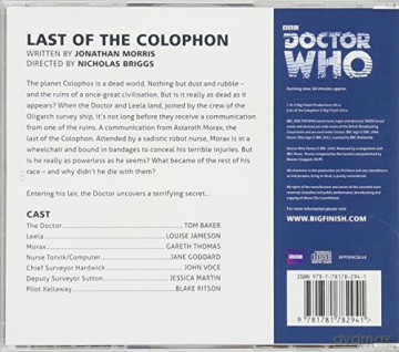 Last of the Colophon: 3.5 (Doctor Who: The Fourth Doctor Adventures) - Jonathan Morris [KSIĄŻKA]