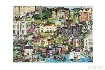 Laurence King 9781786279118 The World of Jane Austen Jigsaw Puzzle, 1000 - John Mullan [PUZZLE]