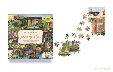Laurence King 9781786279118 The World of Jane Austen Jigsaw Puzzle, 1000 - John Mullan [PUZZLE]