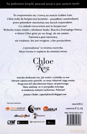 Uprowadzona Dzięwieć Żyć Chloe King Tom 2 - Liz Braswell [KSIĄŻKA]