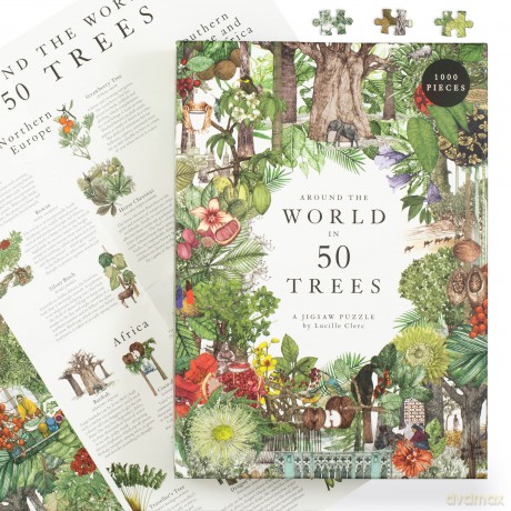 Laurence King Publishing Around the World in 50 Trees Puzzle: 1000 Pieces - Jonathan Drori [PUZZLE]