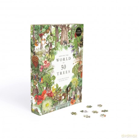 Laurence King Publishing Around the World in 50 Trees Puzzle: 1000 Pieces - Jonathan Drori [PUZZLE]