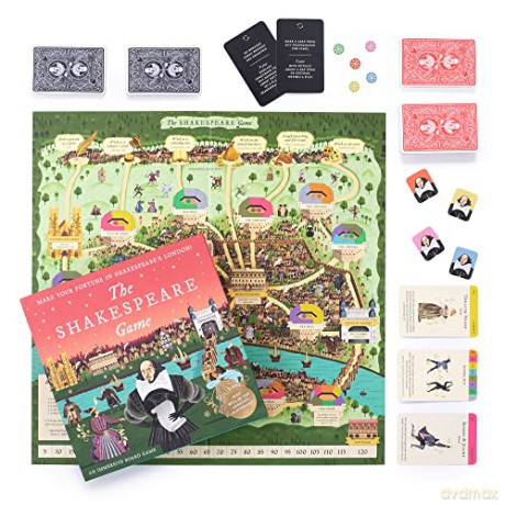 Laurence King Publishing The Shakespeare Game: Make Your Fortune in Shakespeare's London: an Immersive Board Game - Adam Simpson [KSIĄŻKA]