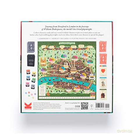 Laurence King Publishing The Shakespeare Game: Make Your Fortune in Shakespeare's London: an Immersive Board Game - Adam Simpson [KSIĄŻKA]