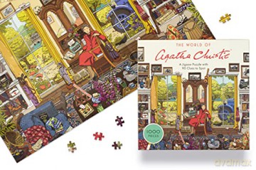 Laurence King The World of Agatha Christie:1000-piece Jigsaw Puzzle with 90 Clues to Spot, Puzzle for fans of Agatha Christie - Agatha Christie Ltd [KSIĄŻKA]