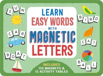 Learn Easy Words with Magnetic Letters [KSIĄŻKA]