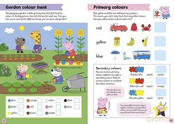 Learn with Peppa: Colours, Shapes and Patterns sticker activity book - Peppa Pig [KSIĄŻKA]