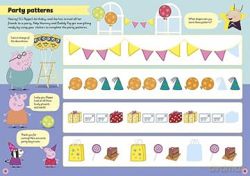Learn with Peppa: Colours, Shapes and Patterns sticker activity book - Peppa Pig [KSIĄŻKA]