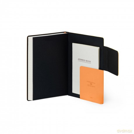 Legami - Daily Diary Small, 12 Months, from January 2024 to December 2024, Closure with Elastic, Monthly Planner January 2025, Final Pocket, Removable Address Book, 9.5x13.5 cm, Colour Fresh apricot [KSIĄŻKA]