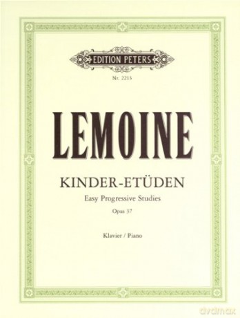 Lemoine-Kinderetuden Op.37-Piano [KSIĄŻKA]