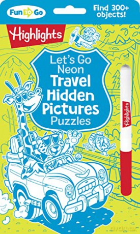 Let's Go Neon Travel Hidden Pictures Puzzles (Highlights Fun to Go) - Highlights [KSIĄŻKA]