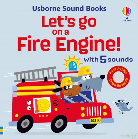 Let's go on a Fire Engine (Let's Go Sounds) - Sam Taplin [KSIĄŻKA]