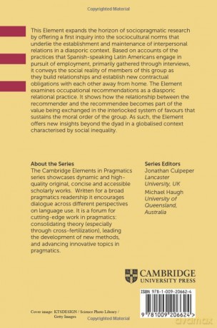 Leveraging Relations in Diaspora: Occupational Recommendations among Latin Americans in London (Elements in Pragmatics) - Rosina Márquez Reiter [KSIĄŻKA]