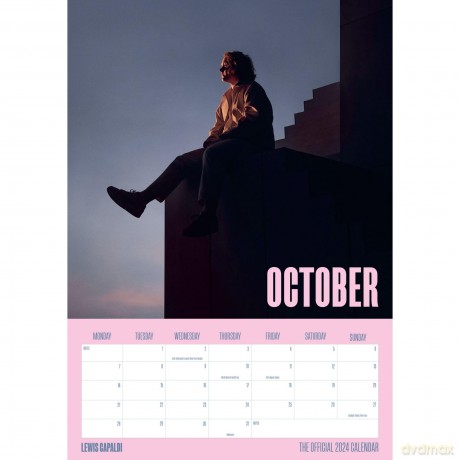 Lewis Capaldi 2024 A3 Calendar, Month to View, Wall Hang, Official Product - Danilo Promotions Ltd [KALENDARZ]