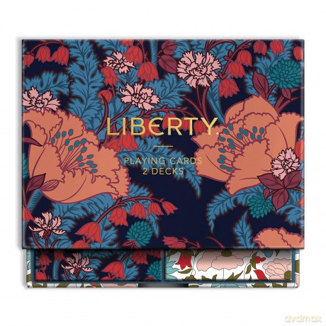 Liberty Floral Playing Card Set: Liberty London - Galison [KSIĄŻKA]