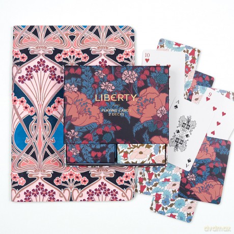 Liberty Floral Playing Card Set: Liberty London - Galison [KSIĄŻKA]