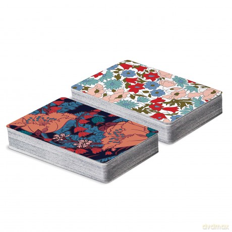 Liberty Floral Playing Card Set: Liberty London - Galison [KSIĄŻKA]
