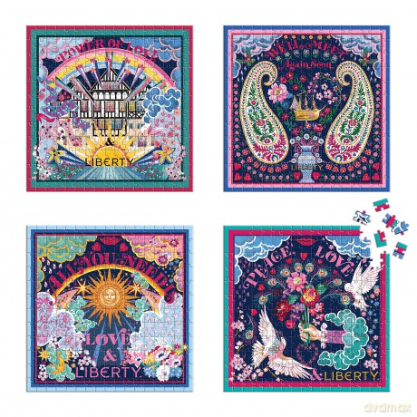 Liberty Power of Love Set of 4 Puzzles - Galison [PUZZLE]