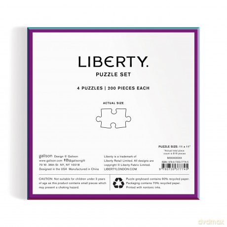 Liberty Power of Love Set of 4 Puzzles - Galison [PUZZLE]