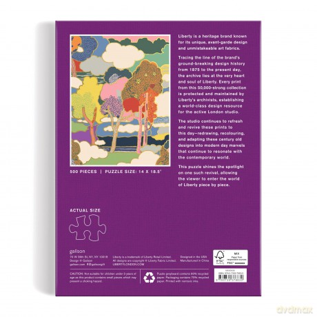 Liberty Prospect Road Book Puzzle: 500 Pieces - Galison [PUZZLE]