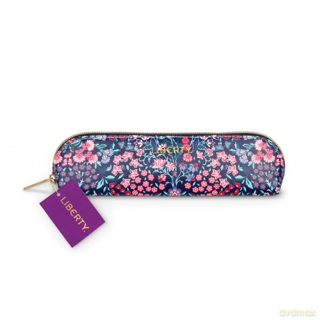 Liberty Tanjore Gardens Tile Navy Pencil Case - Galison