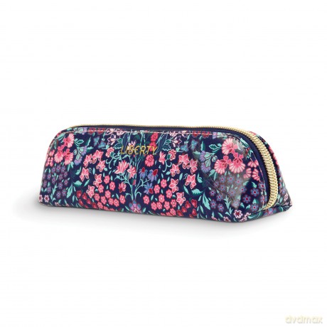 Liberty Tanjore Gardens Tile Navy Pencil Case - Galison