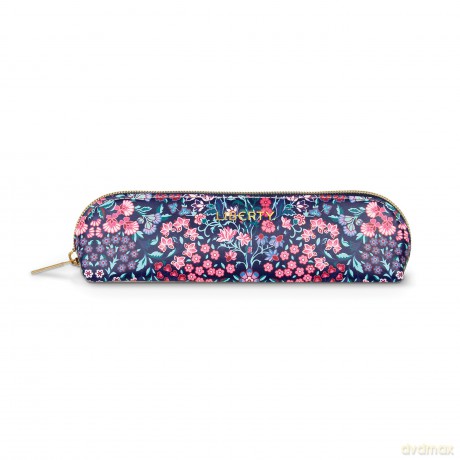 Liberty Tanjore Gardens Tile Navy Pencil Case - Galison