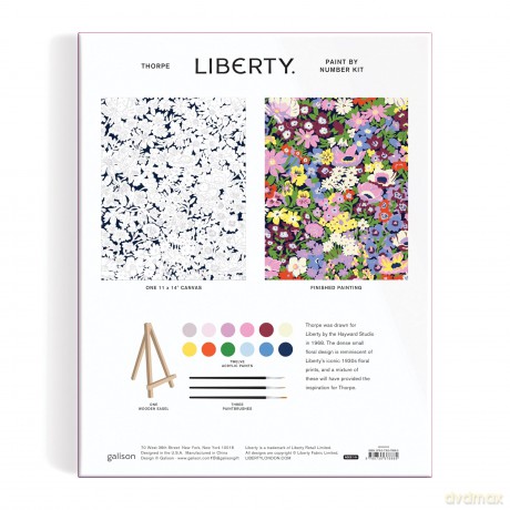 Liberty Thorpeness Paint by Number Kit - Galison [KSIĄŻKA]