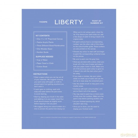 Liberty Thorpeness Paint by Number Kit - Galison [KSIĄŻKA]