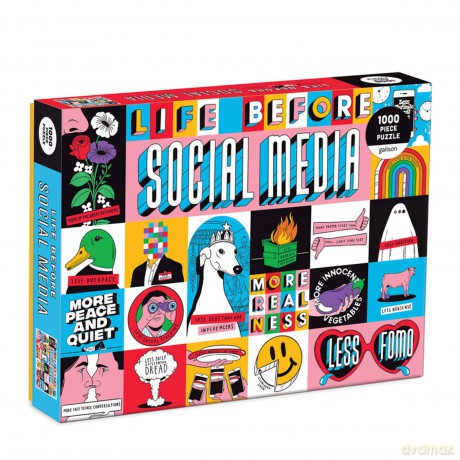 Life Before Social Media 1000 Piece Puzzle - Galison [PUZZLE]