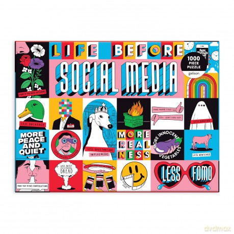 Life Before Social Media 1000 Piece Puzzle - Galison [PUZZLE]