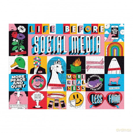 Life Before Social Media 1000 Piece Puzzle - Galison [PUZZLE]