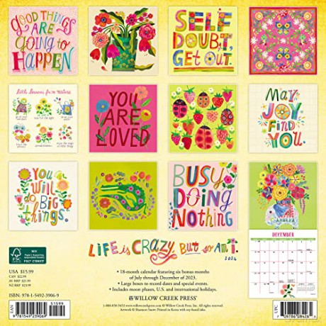 Life Is Crazy, But So Am I 2024 12 X 12 Wall Calendar - Shannon Snow [KALENDARZ]