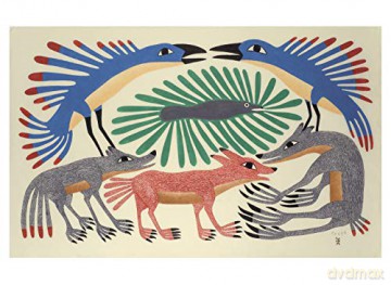 Life on the Land Inuit Art from Cape Dorset Book of Postcards - Cape Dorset Artists [KSIĄŻKA]